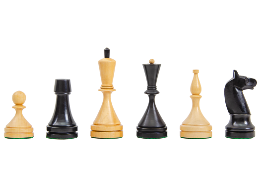 The Circa 1961 Baku Series Wood Chess Pieces - 4.2" King