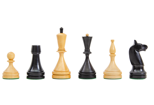 Circa 1962 Baku Wood Chess Pieces - 4.2" King