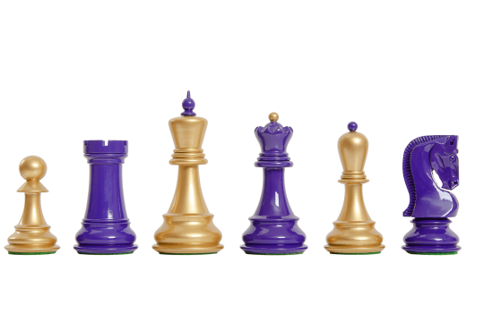CLEARANCE - The Zagreb '59 Series Chess Pieces - 3.875" King - LACQUERED