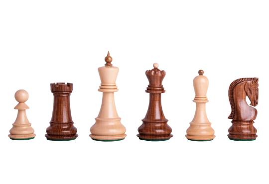 The Zagreb '59 Series Gilded Chess Pieces - 3.875" King