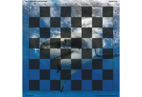 Shark - Full Color Vinyl Chess Board