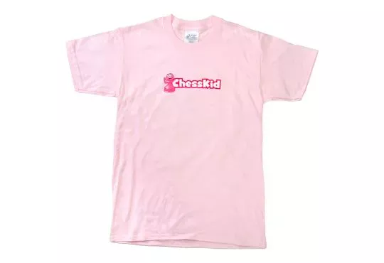 CLEARANCE - ChessKid Pink Logo - Queen T-Shirt