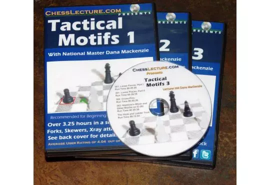  Tactical Motifs  - Complete Set - 3 DVDs - Chess Lecture 