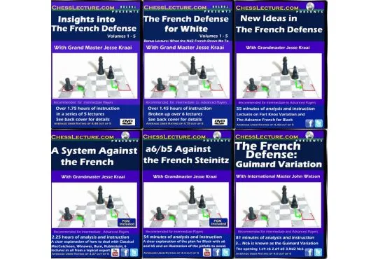 The Definitive French Collection - 6 DVDs - Chess Lecture