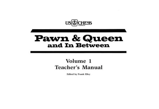 Pawn and Queen and In Between - Teacher's Manual