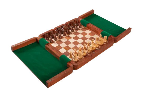 ULTIMATE WOODEN Magnetic Travel Chess Set - 12"
