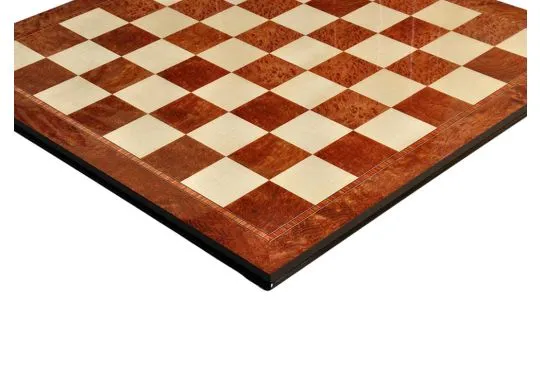 Vavona Burl & Maple Superior Traditional Chess Board - 2.5"