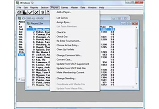WIN - WinTD Tournament Director Software