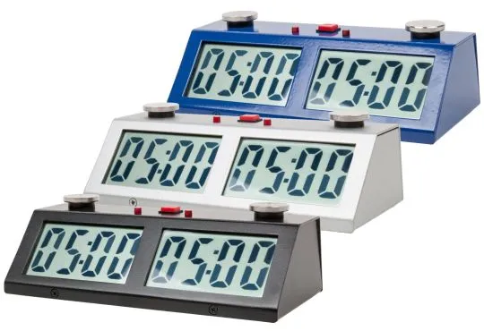 Chess Armory Digital Chess Clock - Portable Timer with Tournament and Bonus Time Features