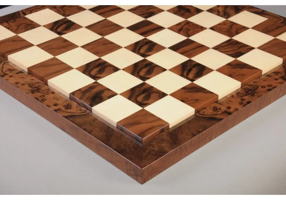 19.7” wooden chess board walnut without coordinates