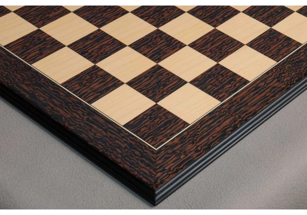 Tiger Ebony & Maple Standard Traditional Chess Board 2.25" 