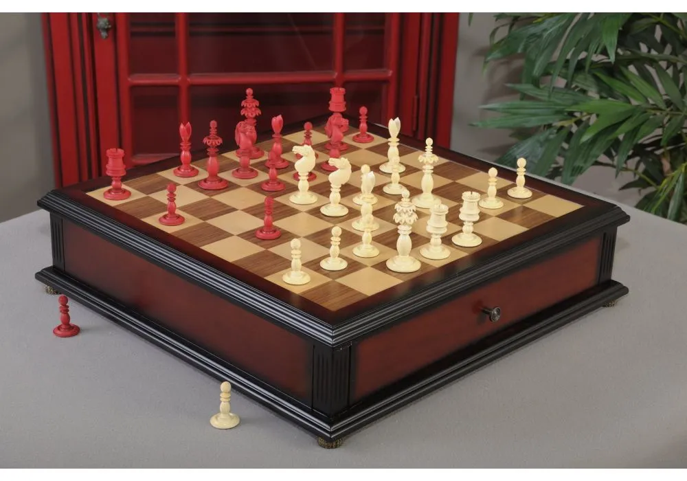 The Club Series Chess Set, Box, Board Combination