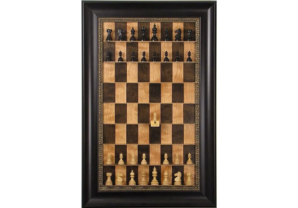 Straight Up Chess Board - Cherry Bean Chess Board with 3 1/2