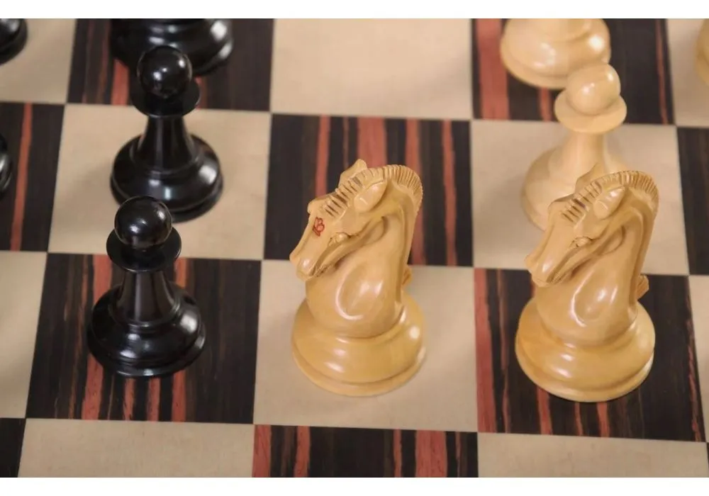 Craftsman Chess Set in 3.75 Tounament Chess Piece in Ebony Wood