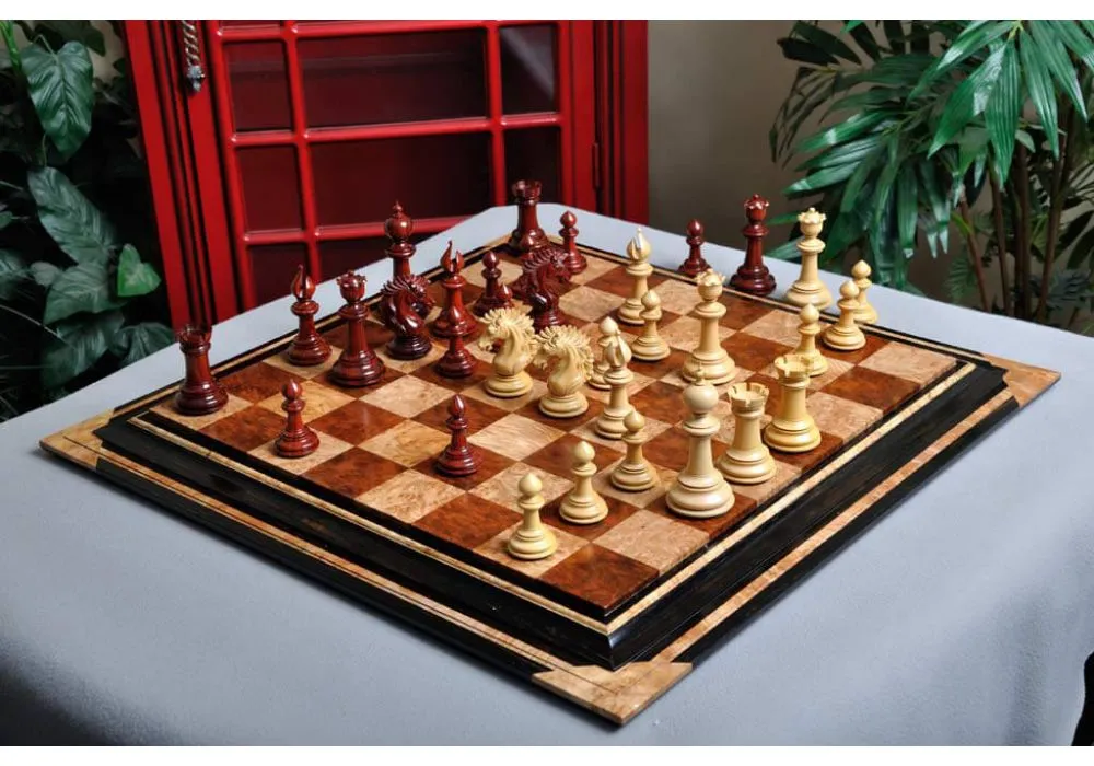 Signature Contemporary III Luxury Chess board - PURPLEHEART / BIRD'S EYE  MAPLE - 2.5 Squares