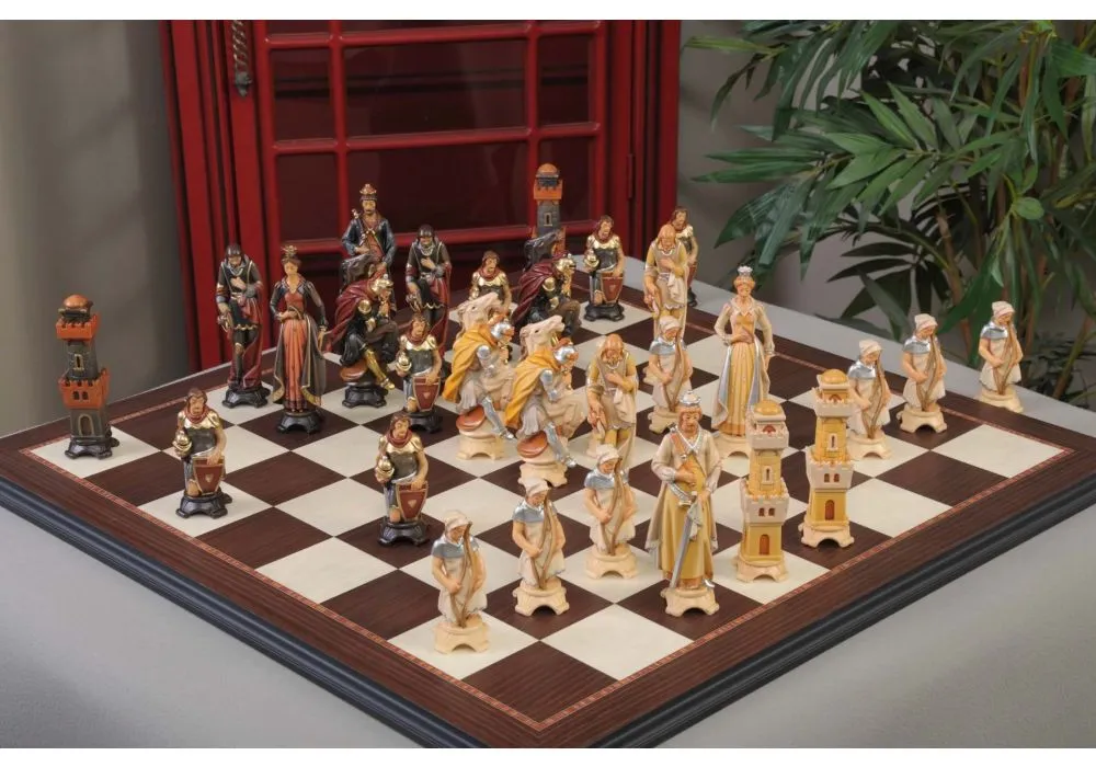 Wooden Chess Pieces palladin, Original Chess Pieces, Wood Carving