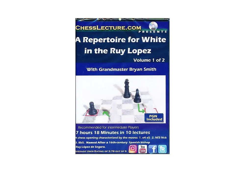A Repertoire for White in the Ruy Lopez - Chess Lecture - Volume 183 - 2  DVDs