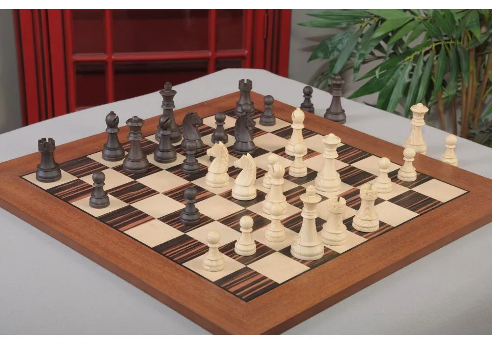 Blackwood and Olivewood Classic Traditional Chess Board - Satin Finish