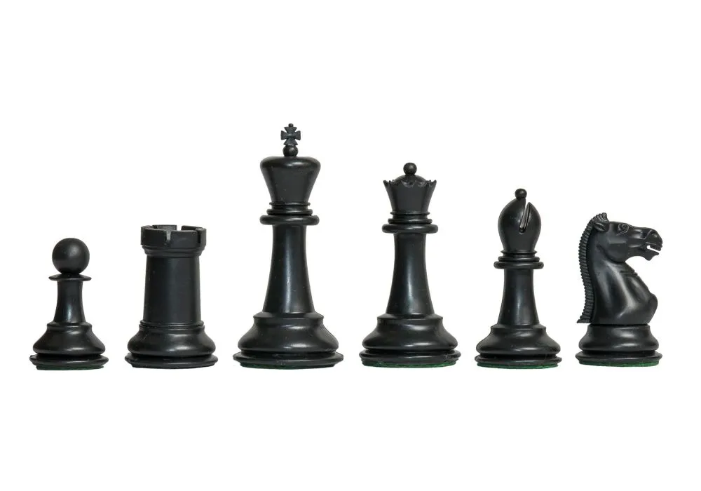 The House of Staunton Analysis Chess Set Combo (Black) Plastic