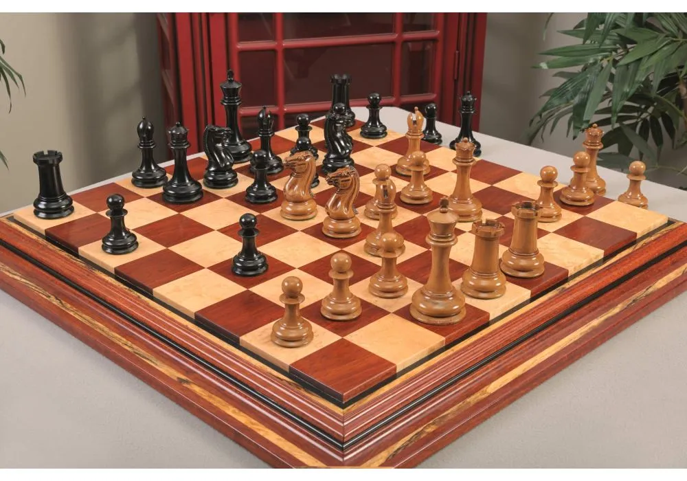 Queens Gambit Series chess pieces Boxwood & Padauk