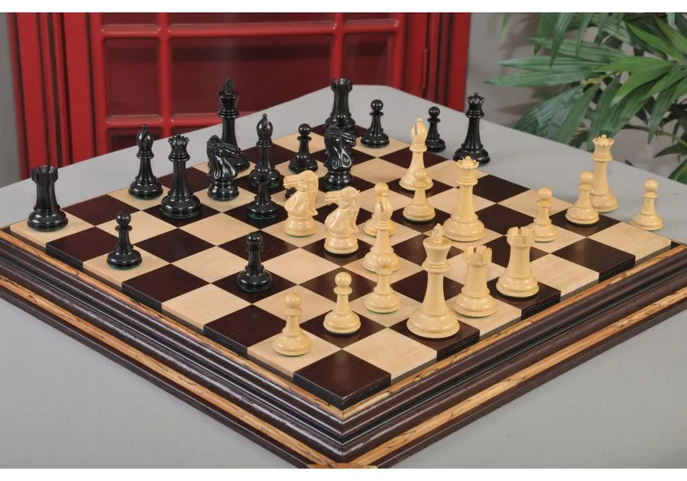 ArchBishop & Chancellor, Paker Bridle Series Chess Pieces , Boxwood &  Padauk , Capablanca chess game , 4.25 KIng