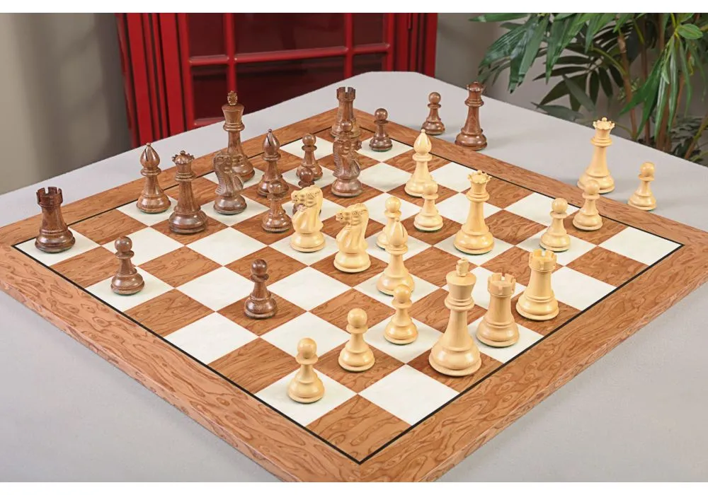 Golden Signature Series Chess Pieces , Boxwood & Stripped Ebony , 4.4 King