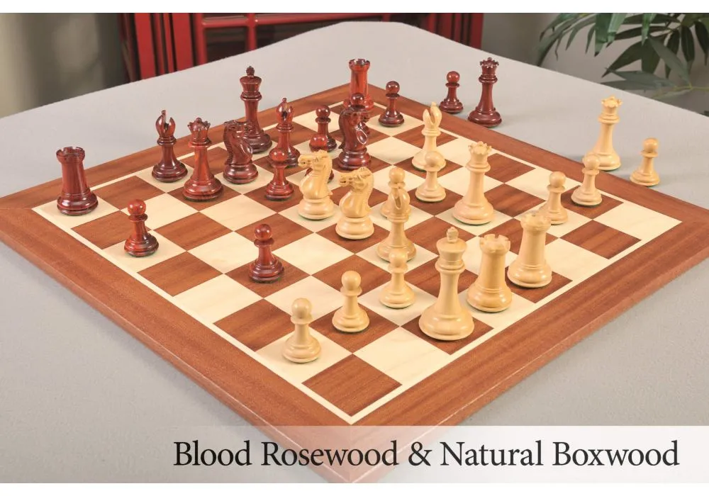 We Games French Staunton Chess Set - Weighted Pieces & Walnut Wood Board 19  In. 