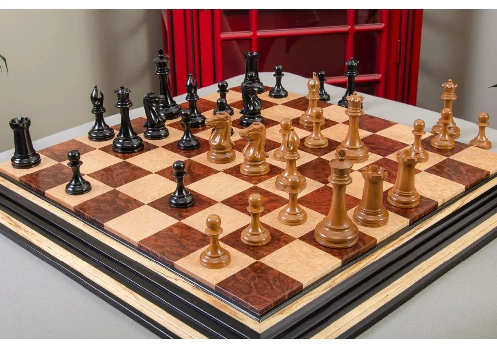 We Games French Staunton Chess Set - Weighted Pieces & Walnut Wood Board 19  In. 