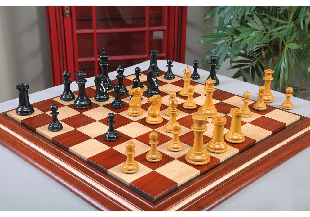 Paul Morphy Series 4 Staunton Chess Pieces With Board -  Israel