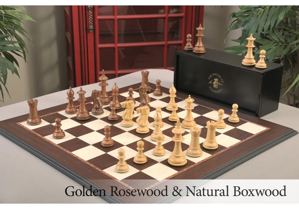 The Royale Chess Set, Box, Board Combination