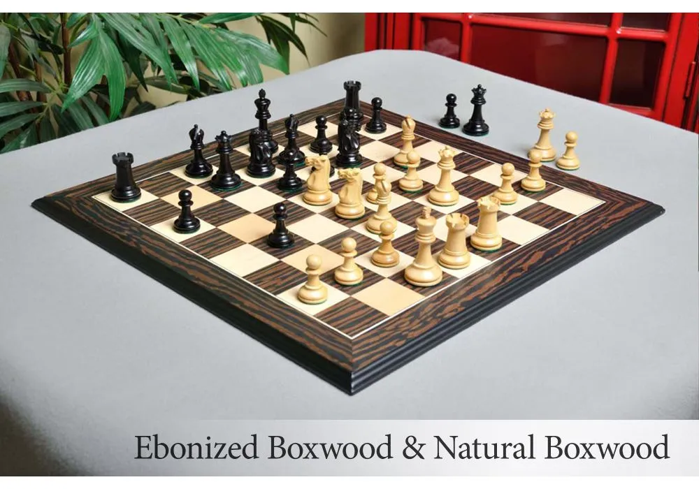 The Bridle Study Analysis Chess Pieces in Ebonized and Boxwood -   Denmark