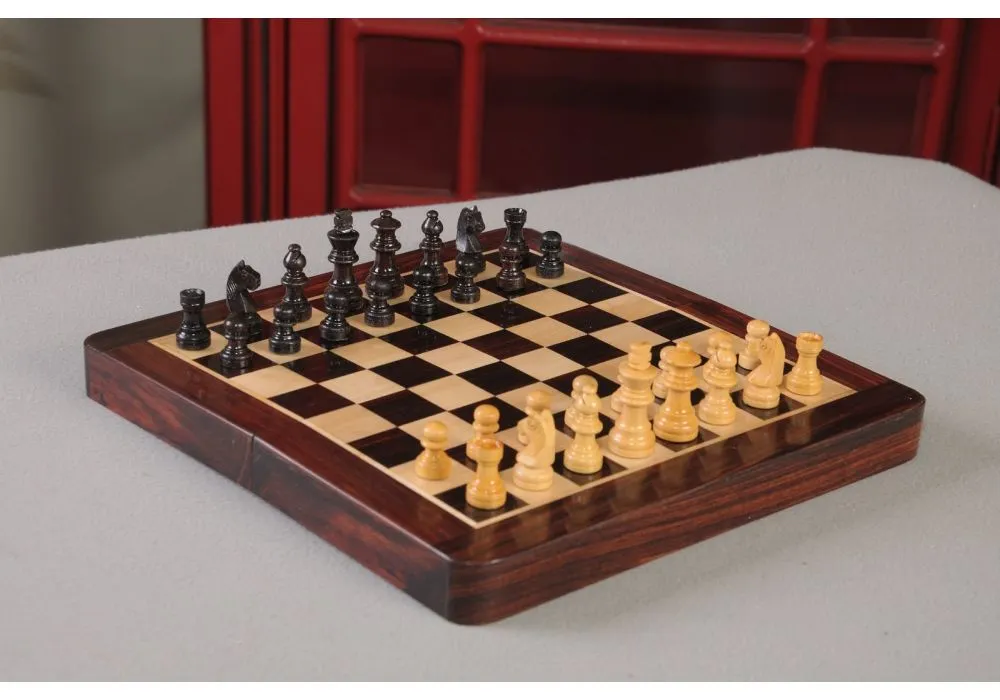 Magnetic Travel chess set 3×1 With folding chess board Educational