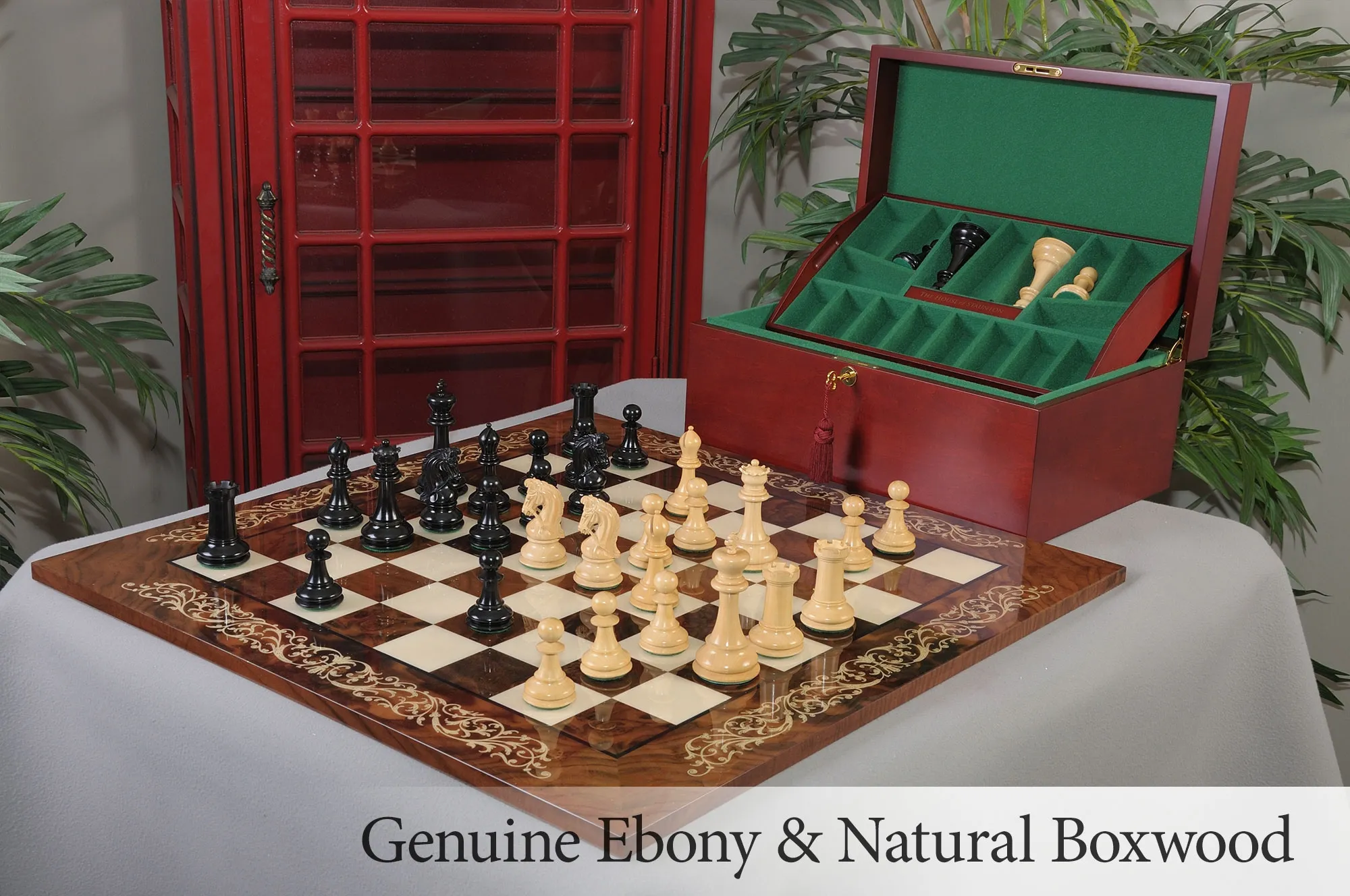 Image of The Sultan Series Luxury Chess Set, Box, & Board Combination