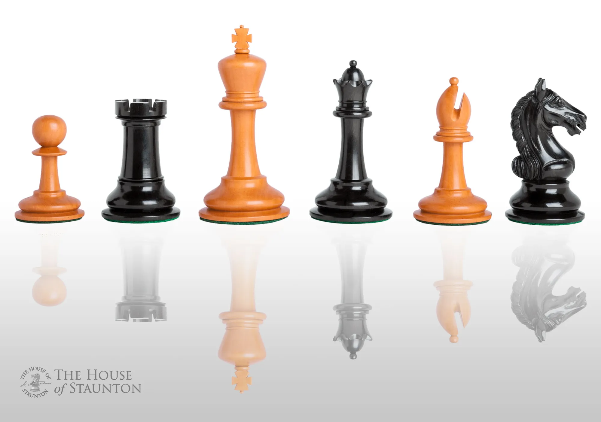 The Aversa Luxury Chess Set - Pieces Only - 4.0 King - Genuine Ebony The Aversa Luxury Chess Set - Pieces Only - 4.0 King - Genuine Ebony