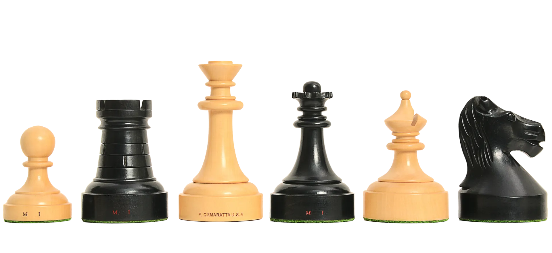 The Camaratta Collection - The Louis Persinger II Series Chess Pieces - 3.6" King
