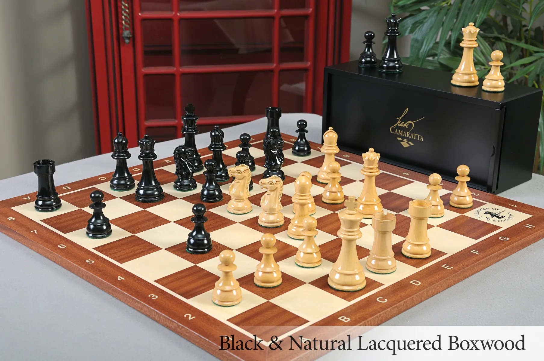 The Windsor Tournament Series Wood Chess Set, Box, & Board Combination