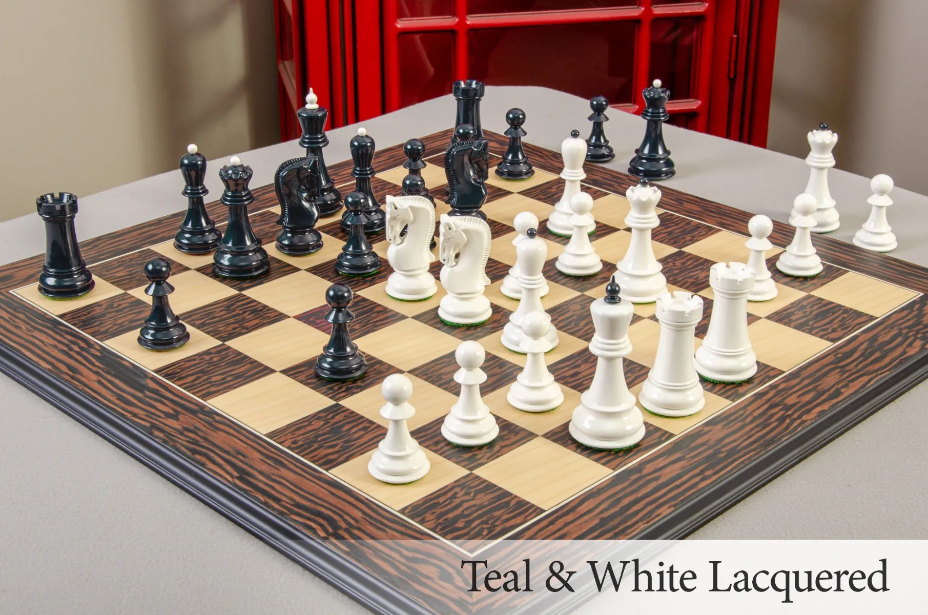 CLEARANCE - The Zagreb '59 Series Chess Pieces - 3.875" King - LACQUERED
