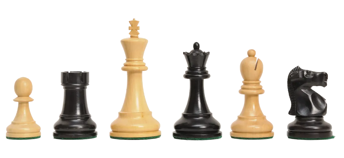 CLEARANCE - The Fischer Spassky 1972 Series Commemorative Chess Pieces - 3.75" King