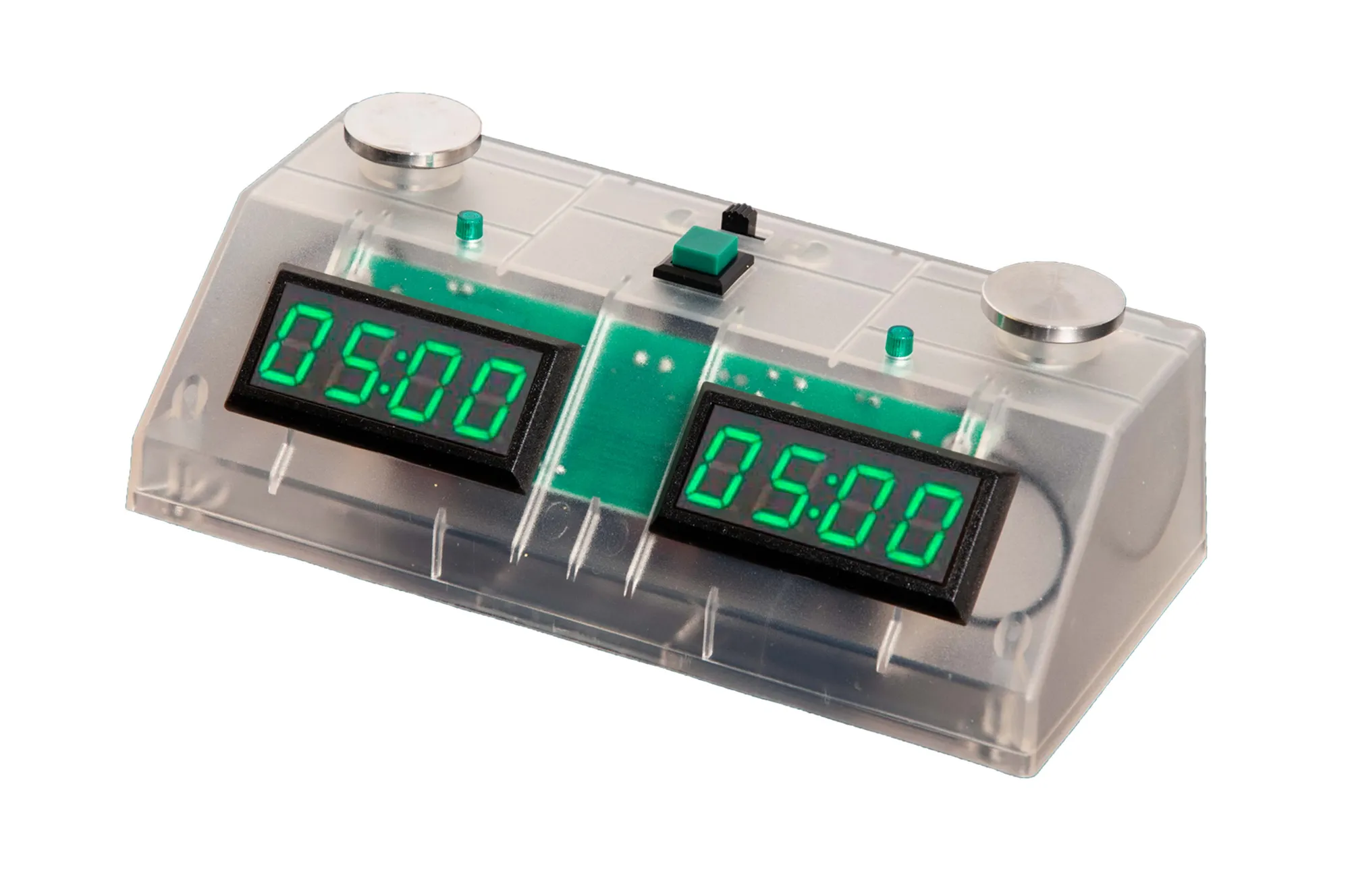 ZMart Fun II Digital Chess Clock with clear Exterior Green eBay